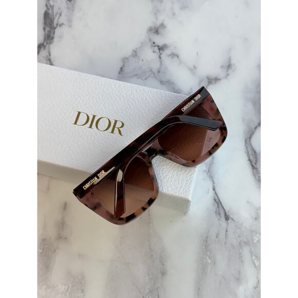 NEW Dior Midnight S1I Square Sunglasses in Havana Tortoise - Picture 2 of 8